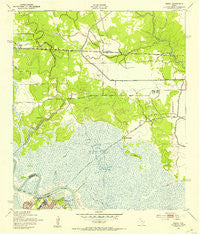 Terry Texas Historical topographic map, 1:24000 scale, 7.5 X 7.5 Minute, Year 1943