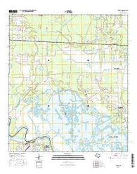 Terry Texas Current topographic map, 1:24000 scale, 7.5 X 7.5 Minute, Year 2016