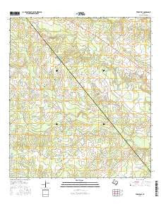 Terryville Texas Current topographic map, 1:24000 scale, 7.5 X 7.5 Minute, Year 2016