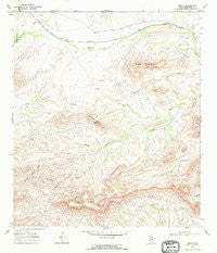 Tesnus Texas Historical topographic map, 1:24000 scale, 7.5 X 7.5 Minute, Year 1968