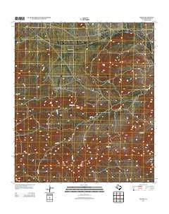 Tesnus Texas Historical topographic map, 1:24000 scale, 7.5 X 7.5 Minute, Year 2012