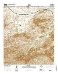 Tesnus Texas Current topographic map, 1:24000 scale, 7.5 X 7.5 Minute, Year 2016