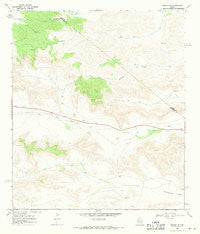 Tesnus NE Texas Historical topographic map, 1:24000 scale, 7.5 X 7.5 Minute, Year 1968