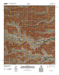 Tesnus NE Texas Historical topographic map, 1:24000 scale, 7.5 X 7.5 Minute, Year 2010