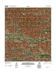 Tesnus NE Texas Historical topographic map, 1:24000 scale, 7.5 X 7.5 Minute, Year 2012