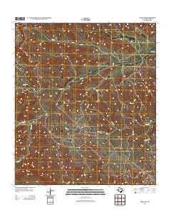 Tesnus SE Texas Historical topographic map, 1:24000 scale, 7.5 X 7.5 Minute, Year 2012