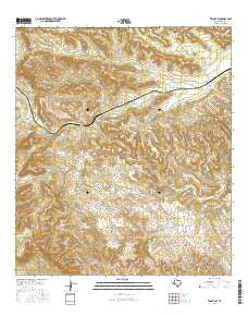 Tesnus SE Texas Current topographic map, 1:24000 scale, 7.5 X 7.5 Minute, Year 2016