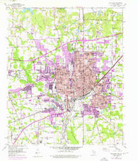 Texarkana Texas Historical topographic map, 1:24000 scale, 7.5 X 7.5 Minute, Year 1954