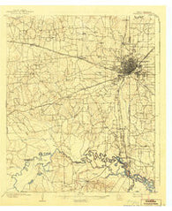 Texarkana Texas Historical topographic map, 1:62500 scale, 15 X 15 Minute, Year 1909