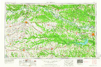 Texarkana Texas Historical topographic map, 1:250000 scale, 1 X 2 Degree, Year 1953
