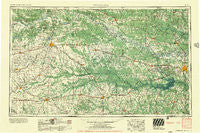 Texarkana Texas Historical topographic map, 1:250000 scale, 1 X 2 Degree, Year 1956
