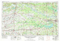 Texarkana Texas Historical topographic map, 1:250000 scale, 1 X 2 Degree, Year 1953