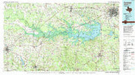 Texarkana Texas Historical topographic map, 1:100000 scale, 30 X 60 Minute, Year 1992