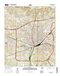 Texarkana Texas Current topographic map, 1:24000 scale, 7.5 X 7.5 Minute, Year 2016