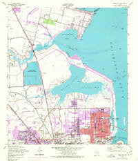 Texas City Texas Historical topographic map, 1:24000 scale, 7.5 X 7.5 Minute, Year 1954