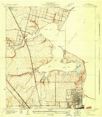 Texas City Texas Historical topographic map, 1:24000 scale, 7.5 X 7.5 Minute, Year 1929