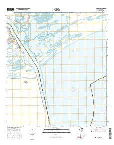 Texas Point Texas Current topographic map, 1:24000 scale, 7.5 X 7.5 Minute, Year 2016