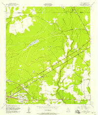 Texla Texas Historical topographic map, 1:24000 scale, 7.5 X 7.5 Minute, Year 1957