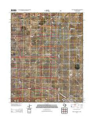 Texline North Texas Historical topographic map, 1:24000 scale, 7.5 X 7.5 Minute, Year 2012