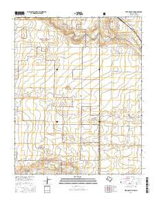 Texline South Texas Current topographic map, 1:24000 scale, 7.5 X 7.5 Minute, Year 2016