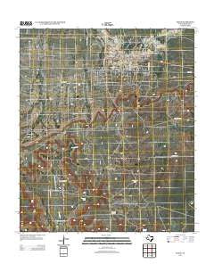 Texon Texas Historical topographic map, 1:24000 scale, 7.5 X 7.5 Minute, Year 2012