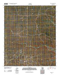 Texon SE Texas Historical topographic map, 1:24000 scale, 7.5 X 7.5 Minute, Year 2010