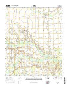 Thalia Texas Current topographic map, 1:24000 scale, 7.5 X 7.5 Minute, Year 2016