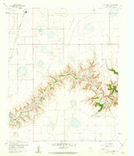 The Palisades Texas Historical topographic map, 1:24000 scale, 7.5 X 7.5 Minute, Year 1960