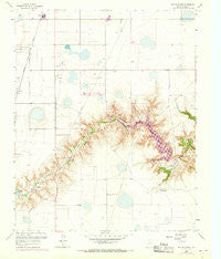 The Palisades Texas Historical topographic map, 1:24000 scale, 7.5 X 7.5 Minute, Year 1960