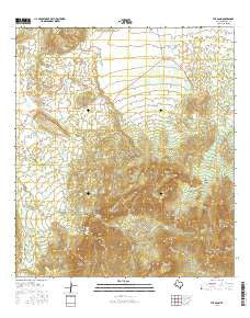 The Basin Texas Current topographic map, 1:24000 scale, 7.5 X 7.5 Minute, Year 2016