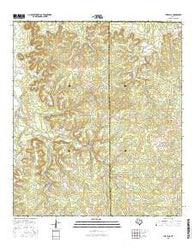The Falls Texas Current topographic map, 1:24000 scale, 7.5 X 7.5 Minute, Year 2016