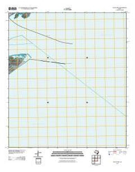 The Jetties Texas Historical topographic map, 1:24000 scale, 7.5 X 7.5 Minute, Year 2010