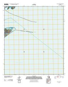 The Jetties Texas Historical topographic map, 1:24000 scale, 7.5 X 7.5 Minute, Year 2010