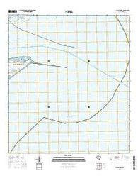 The Jetties Texas Current topographic map, 1:24000 scale, 7.5 X 7.5 Minute, Year 2016