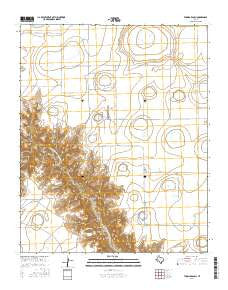Thomas Ranch Texas Current topographic map, 1:24000 scale, 7.5 X 7.5 Minute, Year 2016