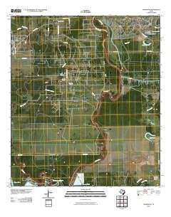 Thompsons Texas Historical topographic map, 1:24000 scale, 7.5 X 7.5 Minute, Year 2010