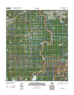 Thompsons Texas Historical topographic map, 1:24000 scale, 7.5 X 7.5 Minute, Year 2013