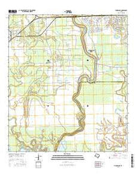 Thompsons Texas Current topographic map, 1:24000 scale, 7.5 X 7.5 Minute, Year 2016