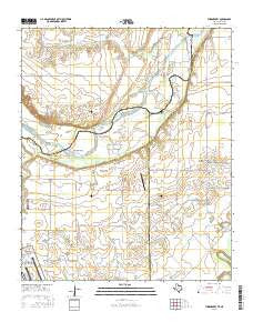 Thornberry Texas Current topographic map, 1:24000 scale, 7.5 X 7.5 Minute, Year 2016