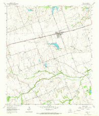 Thrall Texas Historical topographic map, 1:24000 scale, 7.5 X 7.5 Minute, Year 1964