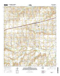 Thrall Texas Current topographic map, 1:24000 scale, 7.5 X 7.5 Minute, Year 2016