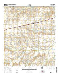 Thrall Texas Current topographic map, 1:24000 scale, 7.5 X 7.5 Minute, Year 2016