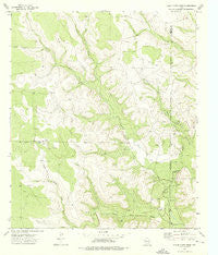 Three Bluff Draw Texas Historical topographic map, 1:24000 scale, 7.5 X 7.5 Minute, Year 1973
