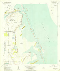 Three Islands Texas Historical topographic map, 1:24000 scale, 7.5 X 7.5 Minute, Year 1954