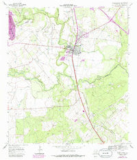 Three Rivers Texas Historical topographic map, 1:24000 scale, 7.5 X 7.5 Minute, Year 1967