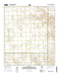 Three Bluff Draw NE Texas Current topographic map, 1:24000 scale, 7.5 X 7.5 Minute, Year 2016