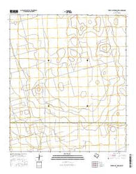 Three Bluff Draw NW Texas Current topographic map, 1:24000 scale, 7.5 X 7.5 Minute, Year 2016
