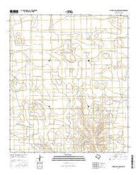 Three Bluff Draw SW Texas Current topographic map, 1:24000 scale, 7.5 X 7.5 Minute, Year 2016
