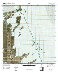 Three Islands Texas Historical topographic map, 1:24000 scale, 7.5 X 7.5 Minute, Year 2010