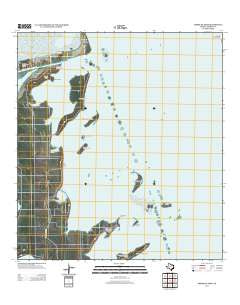 Three Islands Texas Historical topographic map, 1:24000 scale, 7.5 X 7.5 Minute, Year 2013